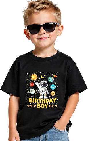 Birthday Boy Shirt 2nd 3rd 4th 5th 6th 7th 8th Baby Boys Birthday Gift T-Shirt Toddler Kids Birthday Party Short Sleeve Tops in Kuwait