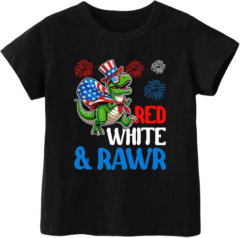 Toddler Boys 4th of July Shirt Boy Patriotic Shirt Kid USA 250th Red White Blue Tee American Flag Cotton Tops 2-7Y in Saudi Arabia