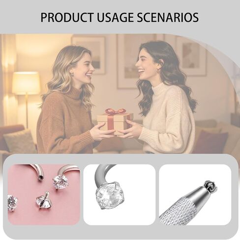13 PCS Hoop Nose Rings for Women with Noses Ring Tool, Horse Shoe Nose Rings for Women, 6mm and 8mm Horseshoe Noses Ring Hoops for Womens Men Daith Lip Piercing in Saudi Arabia