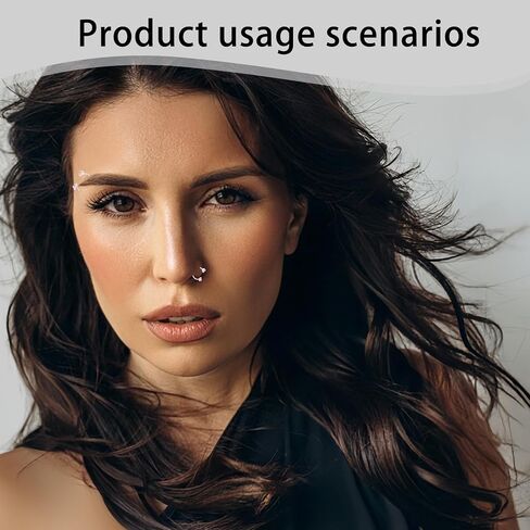 13 PCS Hoop Nose Rings for Women with Noses Ring Tool, Horse Shoe Nose Rings for Women, 6mm and 8mm Horseshoe Noses Ring Hoops for Womens Men Daith Lip Piercing in Saudi Arabia