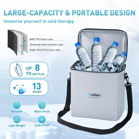 Cold Therapy Machine with Programmable Timer, Cryotherapy Pain Relief with Compression Pad, Portable Ice Machine for Knee After Surgery in Saudi Arabia