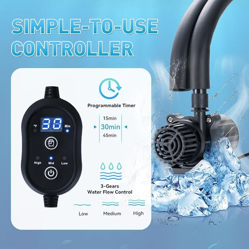 Cold Therapy Machine with Programmable Timer, Cryotherapy Pain Relief with Compression Pad, Portable Ice Machine for Knee After Surgery in Saudi Arabia