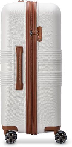 DELSEY PARIS Flanerie SE - Hardside Carry-On Luggage 19 Inch - 360° Dual Spinner Wheels - TSA Lock - 5-Year Warranty - Lightweight Polycarbonate Travel Suitcase with Vegan Leather, Champagne in Kuwait
