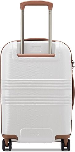 DELSEY PARIS Flanerie SE - Hardside Carry-On Luggage 19 Inch - 360° Dual Spinner Wheels - TSA Lock - 5-Year Warranty - Lightweight Polycarbonate Travel Suitcase with Vegan Leather, Champagne in Kuwait