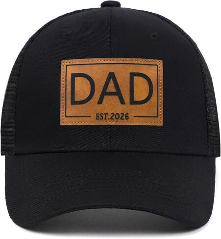 قبعات Dad Est 2026 للرجال والنساء، قبعة سائقي الشاحنات الأمريكية القابلة للتعديل، هدية جديدة للأب في عيد ميلاد الأب in Kuwait