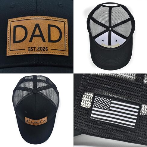 قبعات Dad Est 2026 للرجال والنساء، قبعة سائقي الشاحنات الأمريكية القابلة للتعديل، هدية جديدة للأب في عيد ميلاد الأب in Kuwait