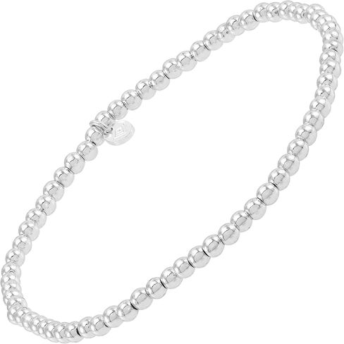 Silpada 'Quiet Glint' Sterling Silver Hematite Stretch Bracelet, 7" (2.5mm) in Kuwait