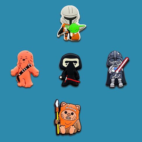 25Pcs Shoe Decoration Charms for Croc Clog Sandals, Cartoon Shoe Accessories Charms for Gifts in Saudi Arabia