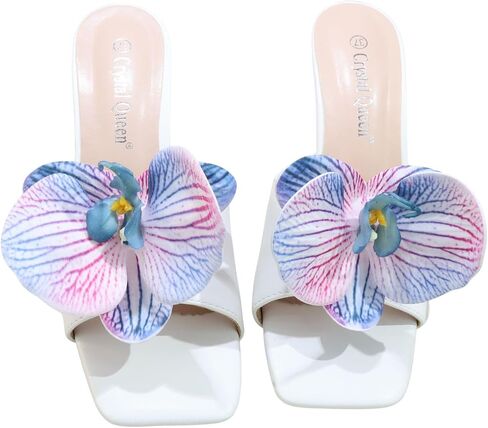 Artificial Butterfly Orchid Shoe Clips Decorative Removable Flower Shoe Buckle Wedding Bridal High Heels Sandals Bag Charm Accessories for Women in Kuwait