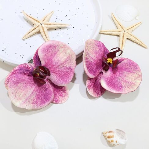 Artificial Butterfly Orchid Shoe Clips Decorative Removable Flower Shoe Buckle Wedding Bridal High Heels Sandals Bag Charm Accessories for Women in Saudi Arabia