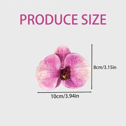 Artificial Butterfly Orchid Shoe Clips Decorative Removable Flower Shoe Buckle Wedding Bridal High Heels Sandals Bag Charm Accessories for Women in Saudi Arabia