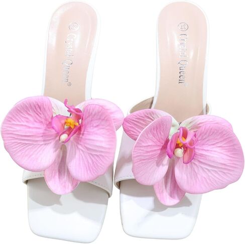 Artificial Butterfly Orchid Shoe Clips Decorative Removable Flower Shoe Buckle Wedding Bridal High Heels Sandals Bag Charm Accessories for Women in Saudi Arabia