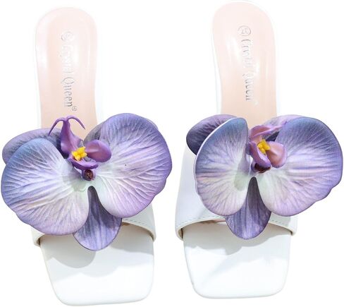 Artificial Butterfly Orchid Shoe Clips Decorative Removable Flower Shoe Buckle Wedding Bridal High Heels Sandals Bag Charm Accessories for Women in Saudi Arabia