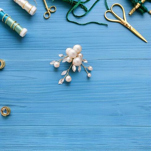 Holibanna Pearl Shoe Buckle Removable Decorative Flower Charm for Bridal Wedding Shoes Flats High Heels Shoe Jewelry Accessories 1.96X1.96X0.39In in Saudi Arabia