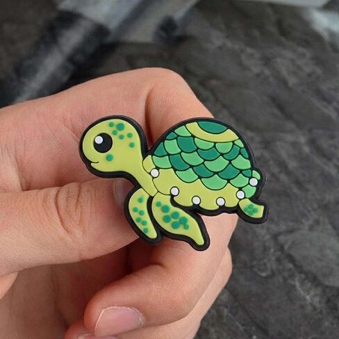 Turtle Shoe Charms Set, 10PCS Cute Sea Turtle PVC Charms for Clogs and Sandals, Ocean Animal Shoe Accessories, Party Favors, Birthday Gifts in Saudi Arabia