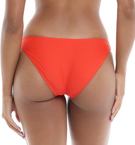 Body Glove Smoothies Basic Solid Fuller Coverage Bikini Bottom Swimsuit Poppy Red in Kuwait