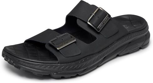 Skechers USA Men's mens Two Strap Buckle Open Toe Sandals - Slip-on Flip Flops in Kuwait