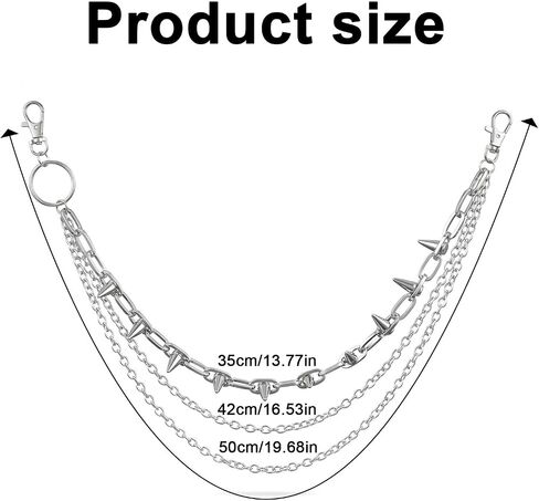 Punk Trousers Chain Pants Chain for Men Pocket Chains for Pants Jean Chains for Men Women Biker Chain Hip Hop Pant Chain Belt Chain Rock Jean Chain for Women in Kuwait