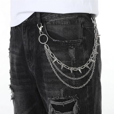 Punk Trousers Chain Pants Chain for Men Pocket Chains for Pants Jean Chains for Men Women Biker Chain Hip Hop Pant Chain Belt Chain Rock Jean Chain for Women in Kuwait