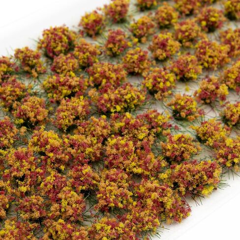 Flower Tufts, Warm Mix Static Grass Shrubs for Diorama and Model Bases by Huge Minis - 101 Self-Adhesive Flower Tufts in Kuwait
