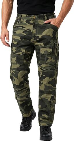 Mens Hiking Pants Quick Dry Lightweight Outdoor Work Camo Cargo Pants in Saudi Arabia