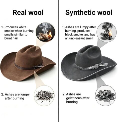SeptCity 100% Wool Cowboy Hat for Women, Brown Premium Felt Western Hat with Wide Brim, Adjustable Sombrero Vaquero for Country Concerts, Festivals & Outdoor in Saudi Arabia