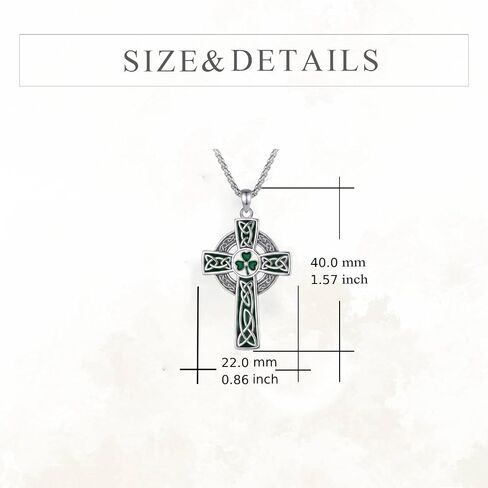 شجرة الحياة/البرسيم/سلتيك الصليب قلادة Claddagh الثالوث عقدة قلادة مجوهرات الدينية هدية للنساء الرجال in Kuwait