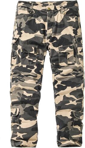 Mens Hiking Pants Quick Dry Lightweight Outdoor Work Camo Cargo Pants in Saudi Arabia
