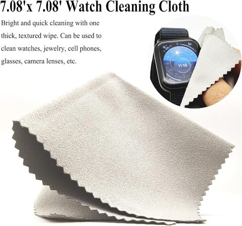 7CM X 3.5CM Watch Oil Washing Jar Tank, 3 in 1 Watch Repair Cleaner Tool with Stainless Steel Mesh Strainer and 18CM Cleaning Cloth, Glass Jewelry Cleaner Container for Maintenance & Modification Wristwatch Parts or Other Small Accessories in Kuwait