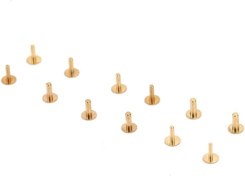 60 Pcs Copper Watch Dial Feet Professional Repair Parts for Wristwatch with Storage Organizer Box in Kuwait