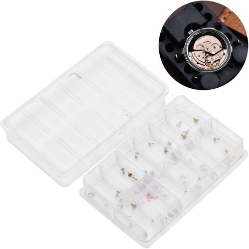 60 Pcs Copper Watch Dial Feet Professional Repair Parts for Wristwatch with Storage Organizer Box in Kuwait