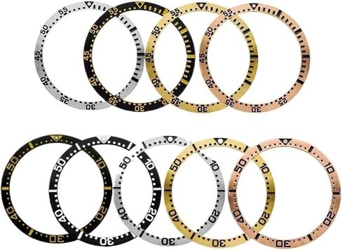 إطار ساعة من الفولاذ المقاوم للصدأ مقاس 38 مم لحافظة SKX007 SKX009 SRPD، حلقة حافة مسطحة متوافقة مع حركة NH35 NH36، استبدال DIY لتعديلات ساعة الغواص in Kuwait