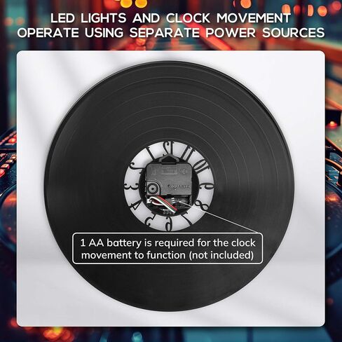 Star Wall Clock with LED Light, Black in Kuwait