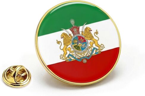 إيران بلاد فارس دبوس معدني على شكل علم دبوس الإيراني القديم العلم الإيراني دبابيس المينا المعادن الوطنية شارة أعلام البلاد بروش دبابيس in Kuwait