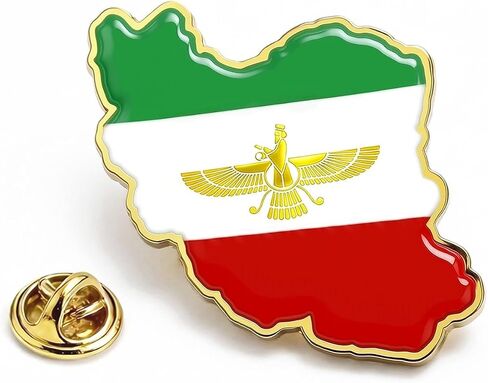 إيران بلاد فارس دبوس معدني على شكل علم دبوس الإيراني القديم العلم الإيراني دبابيس المينا المعادن الوطنية شارة أعلام البلاد بروش دبابيس in Kuwait