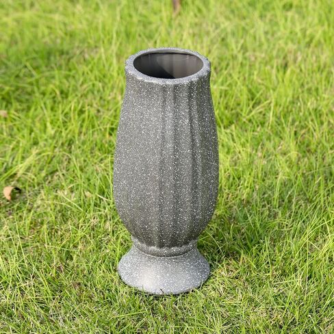 2 Set Cemetery Vase for Grave-Grave Vase with Metal Spike-Headstones Flower Holder for Memorial Artificial Flowers-Cemetery Decorations Sympathy for Loss of Loved Ones in Saudi Arabia