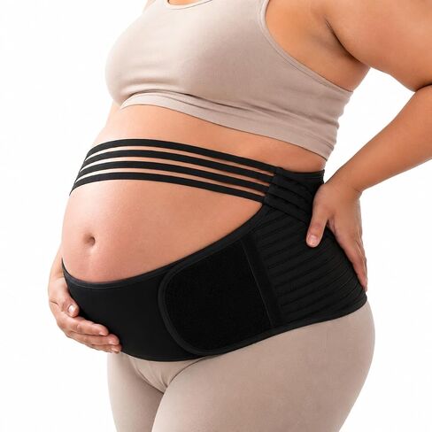 Pregnancy Belly Band for Pregnant Women – Maternity Support Belt for Belly, Back & Pelvic Pain Relief – Breathable Adjustable Pregnancy Band for Abdominal & Lower Back Support（Fits Waist 39"-51"） in Saudi Arabia