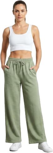 AFC Women's Wide Leg Sweatpants 6 Colors Sm-2x Ultra Soft & Comfy Cotton Blend in Saudi Arabia