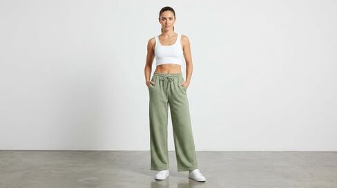 AFC Women's Wide Leg Sweatpants 6 Colors Sm-2x Ultra Soft & Comfy Cotton Blend in Saudi Arabia