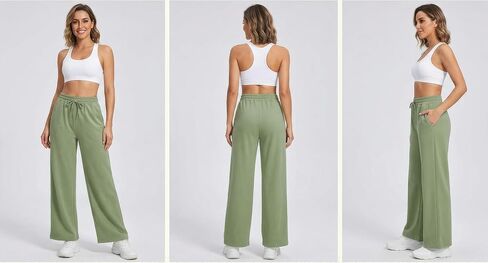 AFC Women's Wide Leg Sweatpants 6 Colors Sm-2x Ultra Soft & Comfy Cotton Blend in Saudi Arabia
