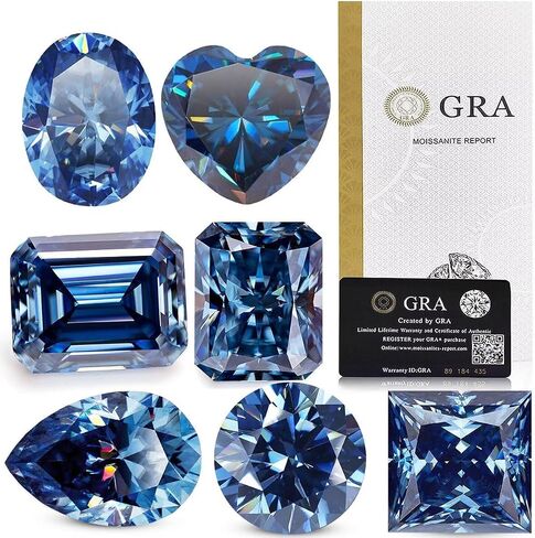 1PCS High-Clarity Sapphire Moissanite Diamond Loose Moissanite Stone in Saudi Arabia