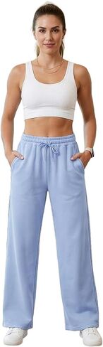 AFC Women's Wide Leg Sweatpants 6 Colors Sm-2x Ultra Soft & Comfy Cotton Blend in Saudi Arabia