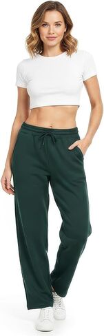 AFC Women's Wide Leg Sweatpants 6 Colors Sm-2x Ultra Soft & Comfy Cotton Blend in Saudi Arabia