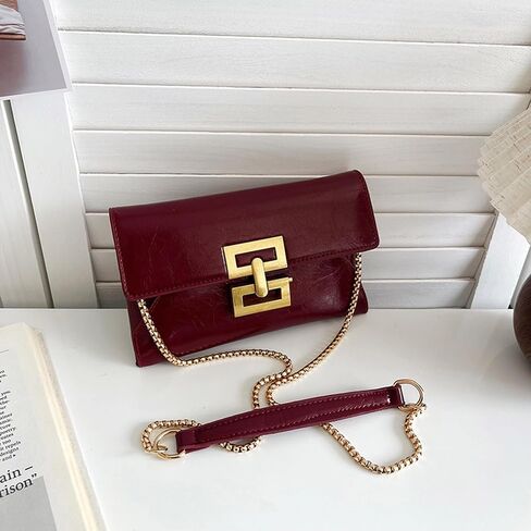 Mini Crossbody Envelope Bag for Women,Vintage PU Leather Clutch Purse in Saudi Arabia