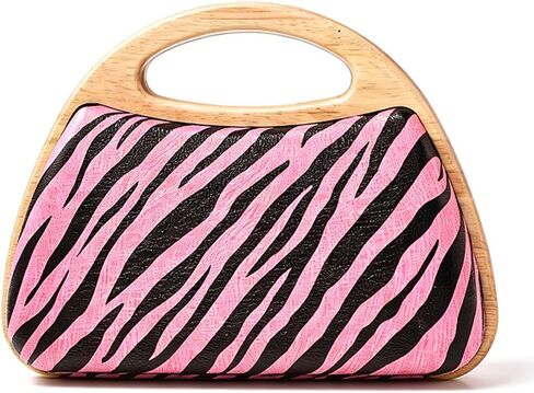 Zebra Print Evening Bag Animal Print Clutch with Chain Retro Evening Handbag for Party Wedding Prom in Saudi Arabia