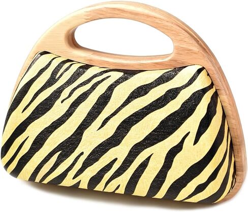 Zebra Print Evening Bag Animal Print Clutch with Chain Retro Evening Handbag for Party Wedding Prom in Saudi Arabia