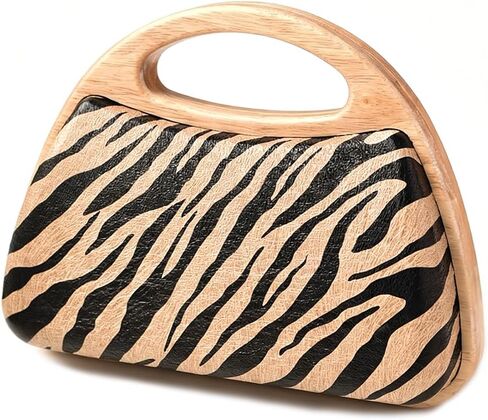 Zebra Print Evening Bag Animal Print Clutch with Chain Retro Evening Handbag for Party Wedding Prom in Saudi Arabia