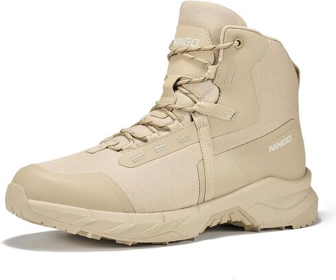 NINGO Soft Toe Waterproof Work Boots for Men, Lightweight Comfortable Hiking Shoes for All Day, Non Slip Breathable Military Tactical Army Boots for Motorcycle, Jungle, Outdoor, Sport in Saudi Arabia