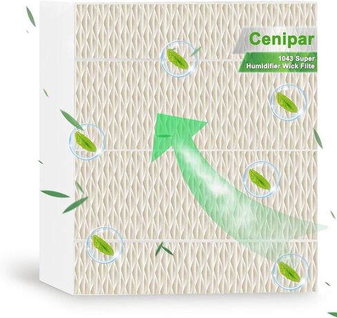 Cenipar 1043 Humidifier Wick Filter Replacement Compatible with 1043 Air-Care Essick Be-mis Filter Model EP9500 /EP9700 /EP9800/ EP9R500 /EP9R700 /EP9R800/ 821000/821001/ 826000(2 Pack) in Kuwait
