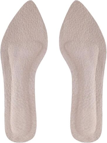 Pigskin Leather Shoe Insoles for Women, Self-Adhesive Barefoot Shoe Inserts for High Heels, Dress Shoes Sandals Flats and Boots, Sockless Shoe Liners 1 Pair in Saudi Arabia